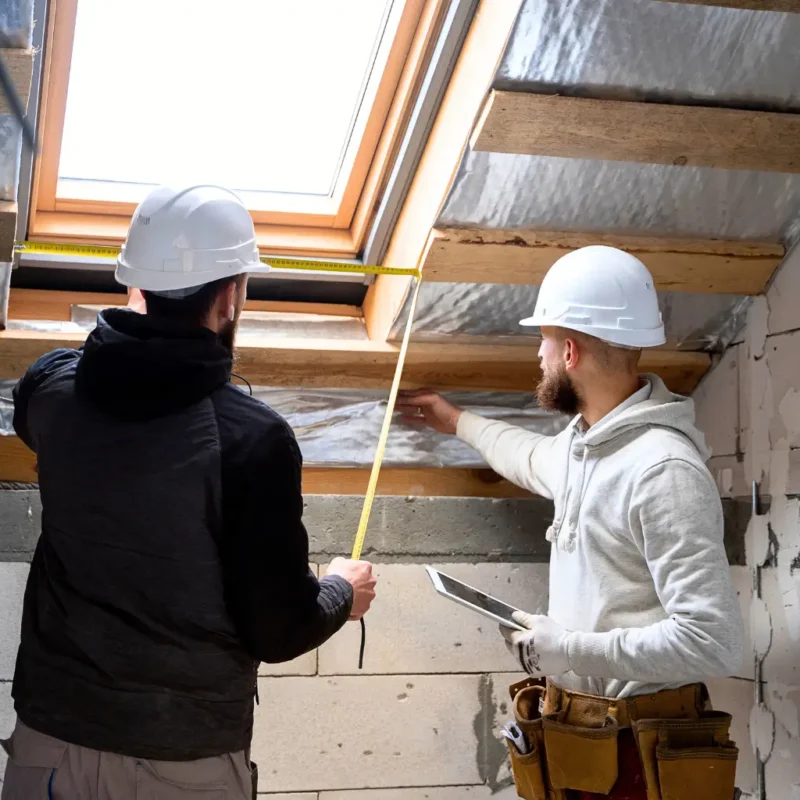Attic insulation in an Owen Sound home to improve R-value