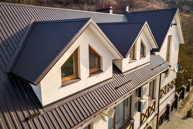 Modern metal roofing installation Modern metal roofing installation in a Kitchener home