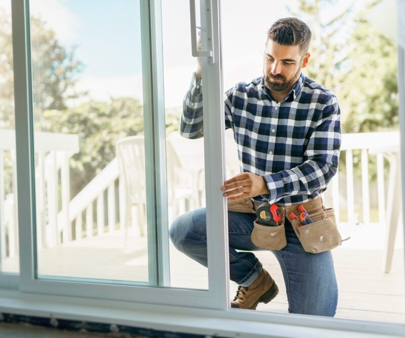Custom front door installation in a London Ontario home